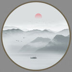 水墨山水画