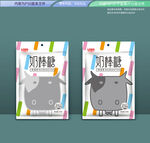  奶棒糖包装 平面展开分层文件