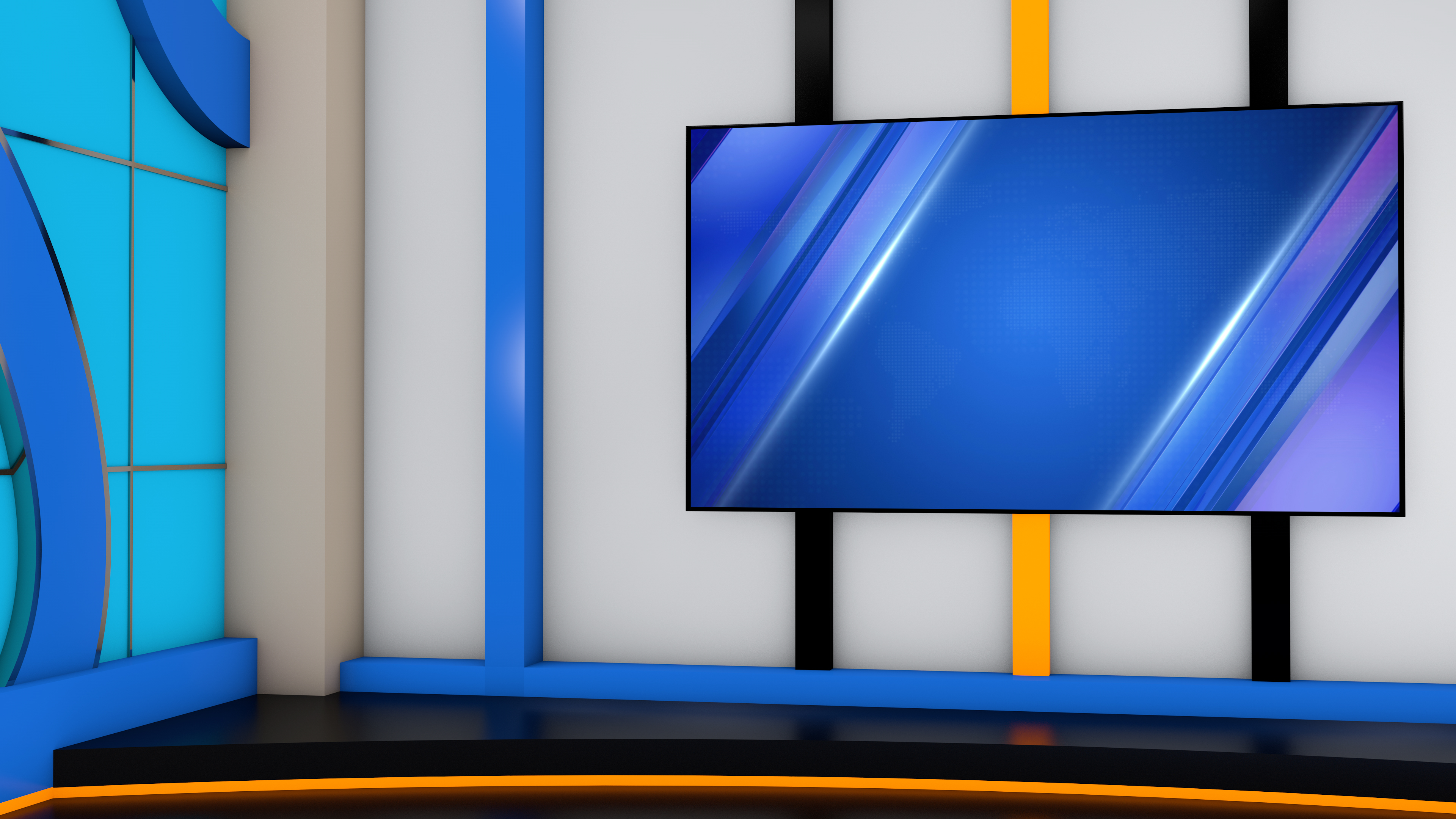 虚拟新闻主播背景