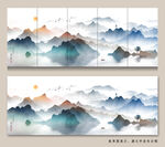 抽象水墨山水