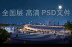 广场夜景