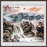 国画山水画