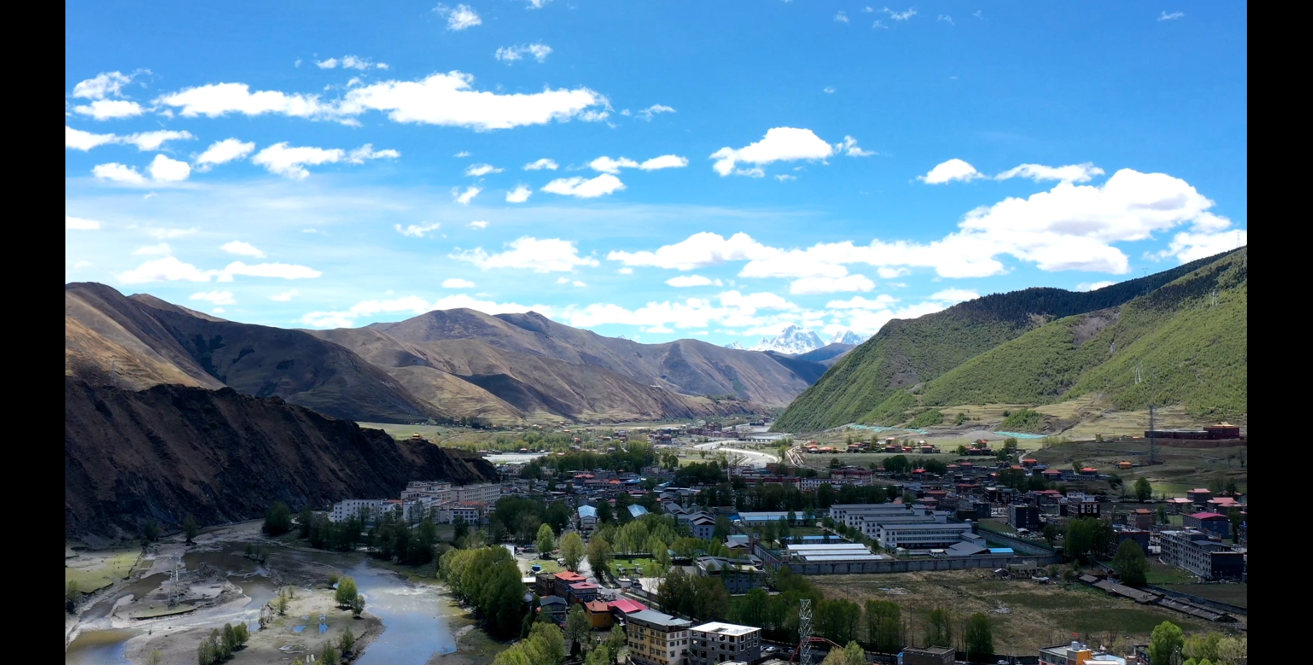 航拍康定新都桥延时摄影