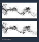 新中式现代抽象山水画