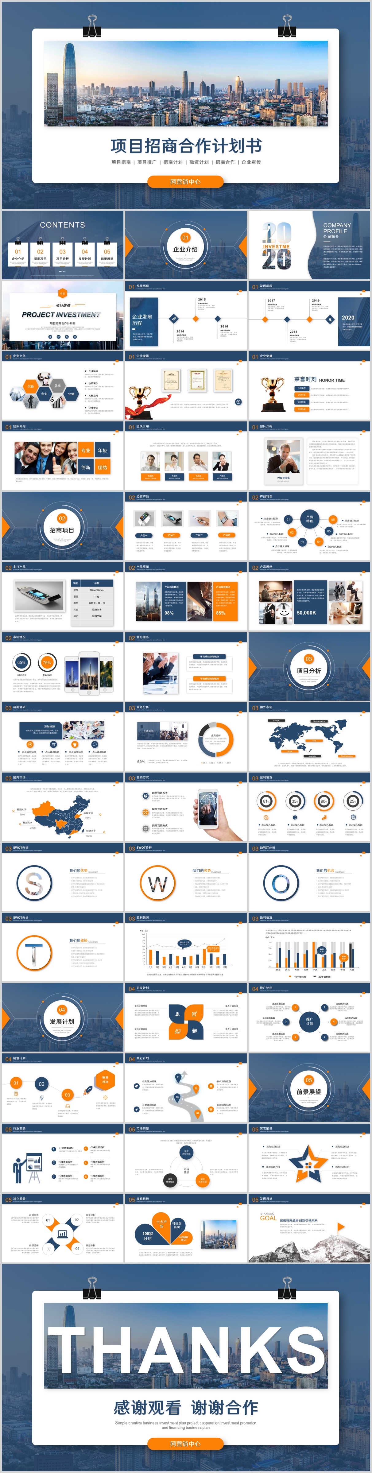 商务风项目招商计划书企业宣传