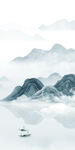 中国风玄关背景图 TIF分层画
