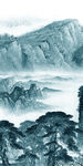 国画 玄关背景图 TIF分层画