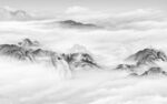 现代 简约灰色山水 TIF分层