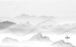 简约 客厅意境山水 TIF分层