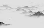 新中式客厅灰色山水 文件分层 