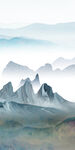 最新 现代玄关山水 tif分层