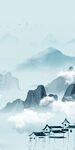 中国风山水风景玄关 TIF分层