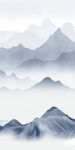 简约 家装山水玄关 文件分层画