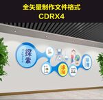 科学实验室创意文化墙