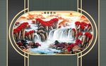 新中式背景墙 