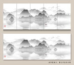 新中式山水装饰画