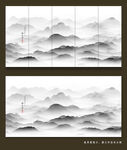 国画中式山水画 