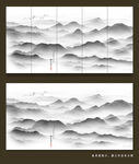 新中式抽象山水画 