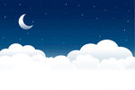 洁净的夜空