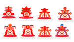 虎年春字立体春字 春节春字 