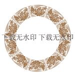 边框凤凰圆