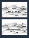 意境水墨山水装饰画