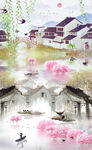 江南水乡装饰画