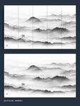 古代水墨山水画