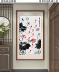 新中式水墨玄关装饰画
