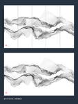 新中式抽象山水水墨画