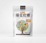 芒果 软糖包装 平面展开图