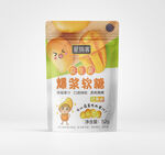 芒果 软糖 包装 平面展开图