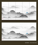 水墨山水画