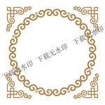 传统矢量花边
