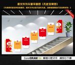党建引领楼梯文化墙