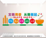文明用餐公益标语展板