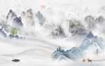 新中式电视背景墙