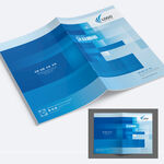 蓝色画册封面设计
