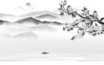 现代灰色大气山水 TIF文件