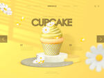 杯子蛋糕美食甜品店灯箱片海报