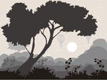 婚礼大树雕刻层次