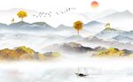 新中式背景墙