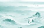 中式 意境画山水 TIF分层图