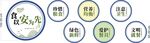 食堂文化墙壁挂画矢量图