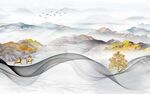 简约新中式电视背景墙