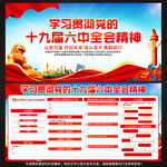 十九届六中全会公报展板宣传栏