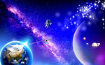 宇宙星空银河系背景