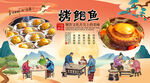 烤鲍鱼背景墙