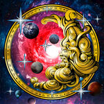 唯美梦幻星空天顶壁画