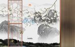 新中式背景墙